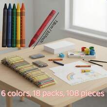 10 paquetes de 4 colores con 40 crayones de tamaño estándar por paquete - Paquete de mini crayones con crayones; Barra de pintura al óleo graffiti, pintura para colorear, material escolar para niños, crayones sueltos, regalos para fiestas, maestros, útiles escolares, crayones de viaje, de vuelta a la escuela, útiles escolares