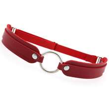 1 Piece Dark Style PU Leather Leg Ring Garter Double Layer Elastic Garter Ring Stage Punk Performance Accessory Personality Outfit Garter - Orange (garter Belt) - View 9
