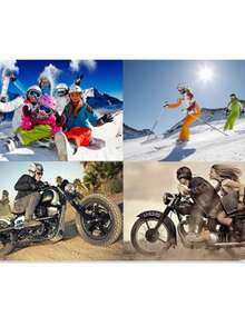 Over Glasses Snow/Snowboard Goggles Anti Fog 100% UV Protection Snowboarding, Motorcycle, ATV, Riding, Ski, Windproof Racing Glasses - A - 查看 6