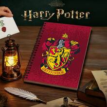 1pc Harry Potter 4 Hogwarts House Printed Notebook, 80 Pages Signature Book, Suitable For Office, School, Note-Taking - College Logo - View 23