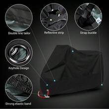 1 szt. Pokrowiec na motocykl Wodoodporny, odporny na kurz i promieniowanie UV pokrowiec ochronny Odpowiednia torba do przechowywania motocykli i czterosezonowych pojazdów uniwersalnych