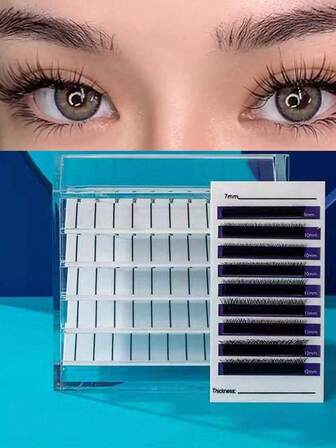 TOEDO Acrylic 5 Layers Clear Eyelash Storage Box Lash Display Organizer Eyelash Storage Tray For Grafting Lash Extension