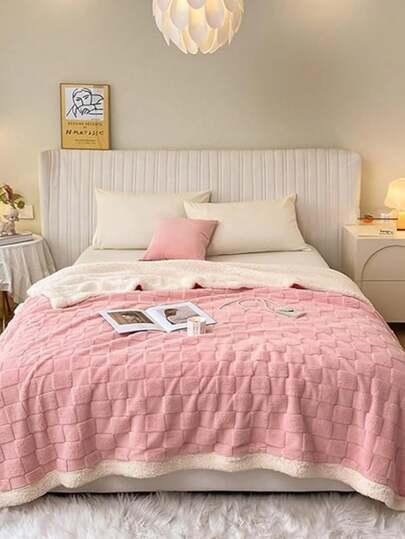 Una coperta comoda, una coperta da divano, una coperta calda, una morbida lana d'agnello, una coperta da divano, una spessa coperta in pile, bifacciale, extra calda e morbida, una coperta di flanella, una coperta morbida, una coperta da letto, una coperta decorativa comoda e soffice, una coperta invernale calda, spessa e soffice bifacciale