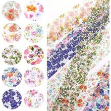 10 Sheets Nail Foil Flower Nail Stickers Floral Nails Design Starry Sky Foils Nail Art Nail Transfer Foil Nail Decals Nail Salon Decoration - 樣式 7 - 查看 4