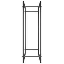 Firewood Rack Matt Black 80x28x86 Cm Steel - Black - View 4