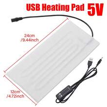 USB Heating Pad 5V Heating Mat Electric Heating Film For Cervical Vertebra Warming Clothes Vest Coat Jacket Shoes Heater Insulation,Galentines,Puppy,Carnival,Party Decorations