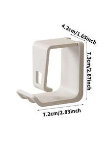 2/4pcs Adjustable Plastic Basin Hanger - No-Drill Wall Mount Storage Rack For Kitchen & Bathroom, Contemporary Style, Utility Hooks Adjustable Washbasin Hook, Wall-Mounted Washbasin Hook For Home Bathroom - Multicolor - View 3