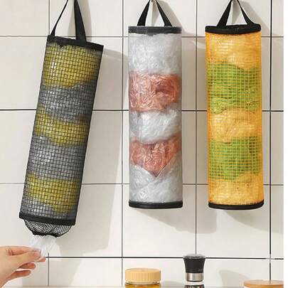 Giá đựng túi rác, giá đựng bọc giày có thể thu gọn, giá đựng túi lưới đựng đồ dùng gia đình, hộp đựng túi nhựa treo tường, giá đựng túi rác treo tường, giá đựng rác nhà bếp.