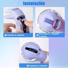 BLUEDREAMER Impresora Manual de Grabado de Etiquetas con 3 Rollos de Cinta de 9mm de Ancho, Impresión de 47 Tipos de Letras/Números/Símbolos, Impresora Portátil de Etiquetas En Relieve 3D - 1 - Ver 6