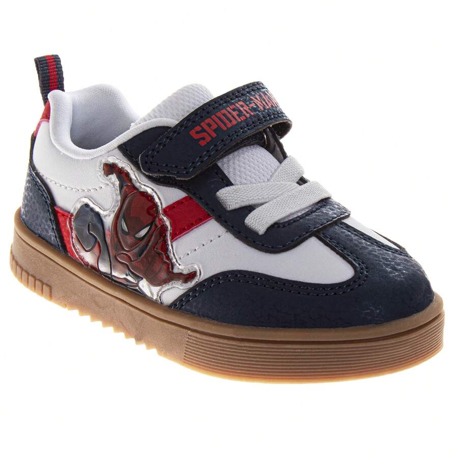 Disney Boys Court Sneakers Web-Slinger Design - Durable (Toddler/Little Kid) - 藍色 - 查看 1