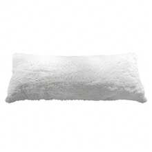 Almohada Larga Rellena Abrazable 100cm | Peluche Extra Suave - Blanco - Ver 1