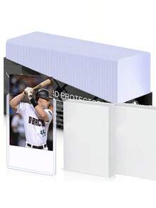 100/25/10/1pc Card Sleeves Hard Plastic For Baseball Protective Holder Trading Cards,Sports Cards 3 X 4 Inch Clear PVC Card Game Card, ChristmasStyle ChristmasStyle Gift