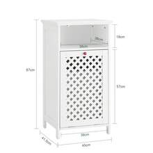 SoBuy Bathroom Cabinets, Base Cabinet, Tall Cabinet, Narrow Cabinet, Cabinet With Baskets - Cabinet With Laundry Baskets BZR211-w - View 4