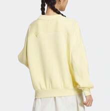 Adidas Áo chui đầu thể thao rộng rãi, thoải mái, đan móc đa năng mới dành cho nữ - Màu vàng - Xem 3