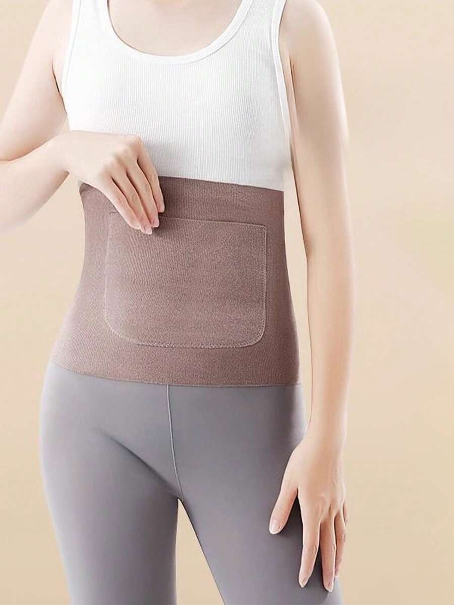 带口袋的保暖抓绒腰带，温暖呵护腹部和胃部，男女通用 - 彩色 - 查看 1