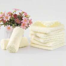 12 Pack Kitchen Dish Cloths (10 X 10 Inches, Cream Yellow), Super Soft And Absorbent Coral Velvet Dish Towels, Nonstick Oil Fast Drying Microfiber Cleaning Cloth, No Lint Household Dishcloths, 2025 - 奶油黃 - 查看 6