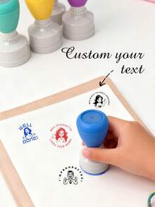 Custom Design Stationery Stamps, Encouragement Stamps For Teachers To Reward Students, Preschool & School, Fun Patterns - Multicolor - View 10