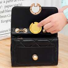 金屬圓形提包掛鉤，便攜式手提包掛鉤禮物，禮品，配飾，為青少年女孩，女大學生，新手和白領工人裝飾，學校用品老師禮物，返校季老師裝飾。