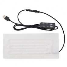 USB Heating Pad 5V Heating Mat Electric Heating Film For Cervical Vertebra Warming Clothes Vest Coat Jacket Shoes Heater Insulation,Galentines,Puppy,Carnival,Party Decorations