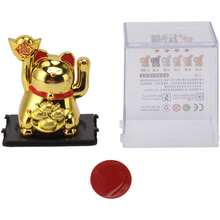 EstiloTendenciaEVGATSAUTO Waving Arm - Adorno De Gato De La Suerte, Brazo De AgitacióN, Ahorro De EnergíA, EnergíA Solar Para Restaurante (Dorado), EVGATSAUTOwzxgq27Uk4-14Calidad PremiumVersióN Mejorada - Negro - Ver 11