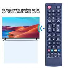 适用于三星*Ung电视遥控器的通用遥控器，兼容所有三星*Ung液晶/LED高清智能电视型号 - 黑色 - 查看 4