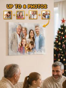 Catygift 定制照片帆布海报 - 婚礼、亲朋好友美好回忆的完美纪念 - 定制墙面艺术装饰，馈赠亲友的理想礼物，多功能、装饰性强、防霉，适用于浴室、客厅、卧室、办公室、茶室、学校、家居，适合周年纪念、生日、婚礼、毕业典礼、乔迁之喜、卧室焕新等场合，定制墙面艺术，复古风格，营造温馨氛围，秋季装饰，客厅家居装饰 - As Shown - 查看 13