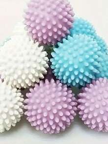 6pcs Fluffy Laundry Balls - Pet Hair Remover, Fabric Hair Absorber And Remover, Washing Machine Cleaning Balls - Enhance Your Laundry Experience. Reusable Laundry Balls, Washing Machine Laundry Balls, Laundry Drying Balls, Fabric Softener Balls