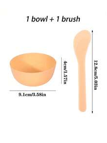 5pcs/Set Odorless Anti-Scratch Face Mask Bowl Set With Mask Brush, Mixing Bowl, Measuring Cup For Facial, Mud And Other Skincare Products