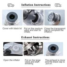 Car Inflatable Bed - Gray - View 7