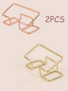 Hollow Business Card Holder Creative Product Storage Box, Office Display, Ideal Gift, Multiple Colors Available, Essential For Business Office, High-End Line Design Business Card Display Stand, 3 Fashionable Colors To Choose From, Simple Desktop Standing Business Card Stand, Card Display Base, Photo Photo Card Display Stand