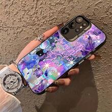 Funda especial para teléfono  con diseño de cielo estrellado soñador y texto motivacional, adecuada para  Galaxy S25ULTRA, S24PLUS, S23FE, S21PRO, S22, S20+, A03S, A05S, A14, A31, A53, A34, A10, A04E, M04, A33, A35, A55, A72, A71, A70, A22, A16, A06, A20S, A54, antimanchas, a la moda, moderna, colorida, plateada IMD - Colores mixtos - Ver 6