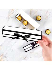 20pcs Valentine's Day Gift Packaging Boxes, Chocolate Paper Boxes Korean Style Single Grid Candy Boxes, Valentine's Day & Theme Party Gift Packaging Boxes - Multicolor - View 4