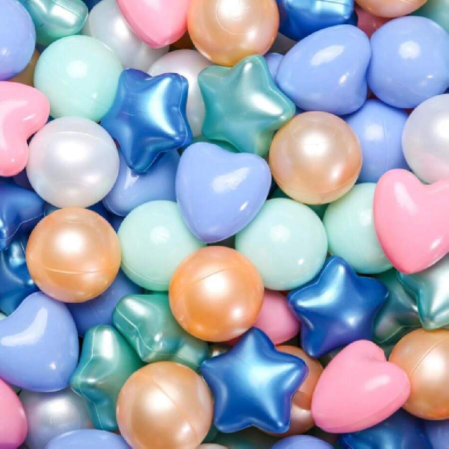 Star Ball Pit Balls For Ball Pit, Crush-Proof Colorful Play Plastic Balls For Christmas Party Dr Giant Friendship Bracelet Banner,26390427 - 棕色 - 查看 1
