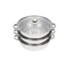 Stainless Steel Steamer With Multi-Layer  - Large Capacity, Stainless Steel Cooker For Steaming & Cooking, Dual-Purpose Household & Commercial Kitchenware, Commercial Cooking Equipment, Sleek Kitchen Gadget, Durable Kitchen Item - Silver - View 12