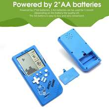 Consola de videojuegos clásica retro de bolsillo, consola de videojuegos clásica nostálgica con 23/49 juegos clásicos integrados de rompecabezas, tanque y carreras para adultos - Multicolor - Ver 9