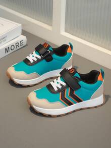 1 Pair Children's Flat Casual Sneakers For School - Green - View 3