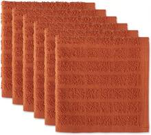 Juego básico de paños de cocina de toalla de rizo con cuadros, 12x12, rojo, 6 piezas, 2025 - Condimentar - Ver 4