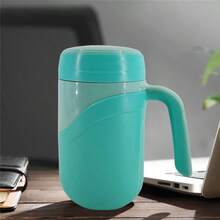 Ceramic Travel Mug 12oz 350ml Ceramic Liner Insulated Mug With Leak Proof Lid And Handle Perfect For Coffee Or Tea Suitable For Using At Home Office Or School Green - Green - View 6