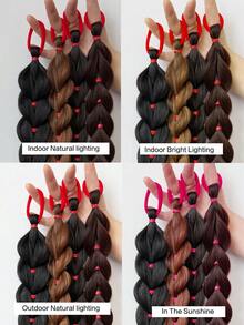 KIDS 1pc Ponytail Extension Hairpiece Ponytail Hair Extensions Bubble Pony Tail Synthetic For Girl Daily - Multicolor - View 7