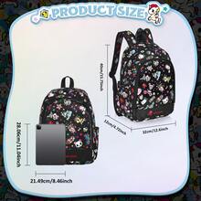 Tokidoki Ita Bag With 4PCS Unicorno Brooch Pin Tokidoki Backpack With Insert For Anime Cosplay - Black - View 2