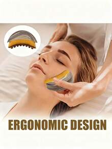 多功能淋巴引流面部按摩器及淋巴面部刷，带收纳盒 - 柔软尼龙刷毛，符合人体工学的椭圆形刷头，适合敏感肌肤，米色，刺激淋巴结，护理浮肿和淋巴水肿肌肤 - 彩色 - 查看 7