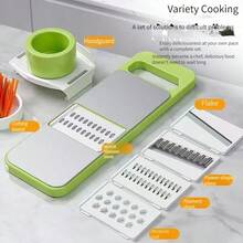 A Set Of 6 Multi-Functional Stainless Steel Shredders For Home Kitchens, Capable Of Shredding Vegetables, Cucumbers, Potatoes, And Other Vegetables. A Christmas And Thanksgiving Gift,Kitchen Accessories,Kitchen,Cooking Utensils,Household Items,Mother's Day,Mom,Mother's Day Gift,Flower,Jewelry,Mother's Day Decorations,Mother's Day Party Supplies,Women,Pink,Gift Set - 6件一套 - 查看 8