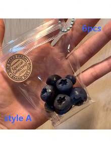 1个香甜水果！迷你蓝莓慢回弹玩具，舒缓压力的终极伴侣。释放蓝莓的魔力，迷你水果袋慢回弹玩具，随时随地享受乐趣！礼物，适合多动症患者，迷你Taba慢回弹玩具，完美的生日礼物、派对礼物、圣诞礼物。 - 彩色 - 查看 8