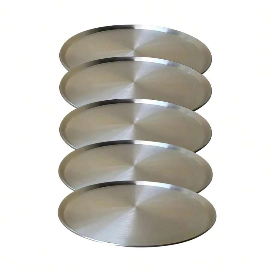Pizza Baking Pan & Pizza Molds - Silver - View 1