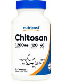 Nutricost Chitosan Supplement (1,200mg) 120 Capsules - GMO-Free, Gluten-Free, 40 Servings - 其他 - 查看 6