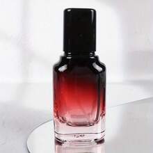 1个20毫升渐变玻璃可填充香水喷雾瓶，防漏细雾喷雾，渐变香氛分配器，适用于DIY精油，方便旅行携带的可填充香水容器，黑色（兼容香水） - 彩色 - 查看 14