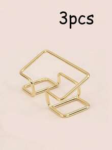 Hollow Business Card Holder Creative Product Storage Box, Office Display, Ideal Gift, Multiple Colors Available, Essential For Business Office, High-End Line Design Business Card Display Stand, 3 Fashionable Colors To Choose From, Simple Desktop Standing Business Card Stand, Card Display Base, Photo Photo Card Display Stand