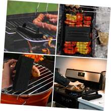 1-8pcs BBQ Tool Set, Flat Top Grill Accessories Kit With Stainless Steel Cheese Melting Dome, Meat Press, Basting Brush, Seasoning Bottle, Steak Spatula, Food Tongs, Multi-Function Cleaning Brush, Baking Cover, Outdoor Barbecue Tool Set, Perfect For Steaming, Grilling And Cooking - Round, Durable, Easy To Clean, Ideal For Barbecue, Grilling, Baking, Indoor And Outdoor Use - Essential Kitchen Accessories - Multicolor - View 11