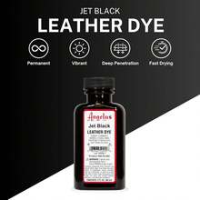 Angelus Leather Dye, Permanent Leather Dye For Shoes, Boots, Bags, Crafts, Furniture, & More - 3 Fl Oz, Jet Black - Purple - View 9