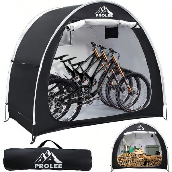 Bike Tent Waterproof 210D Oxford Fabric Outdoor Bicycle Cover Shelter With Window Design Bike Storage Tent For Home Garden